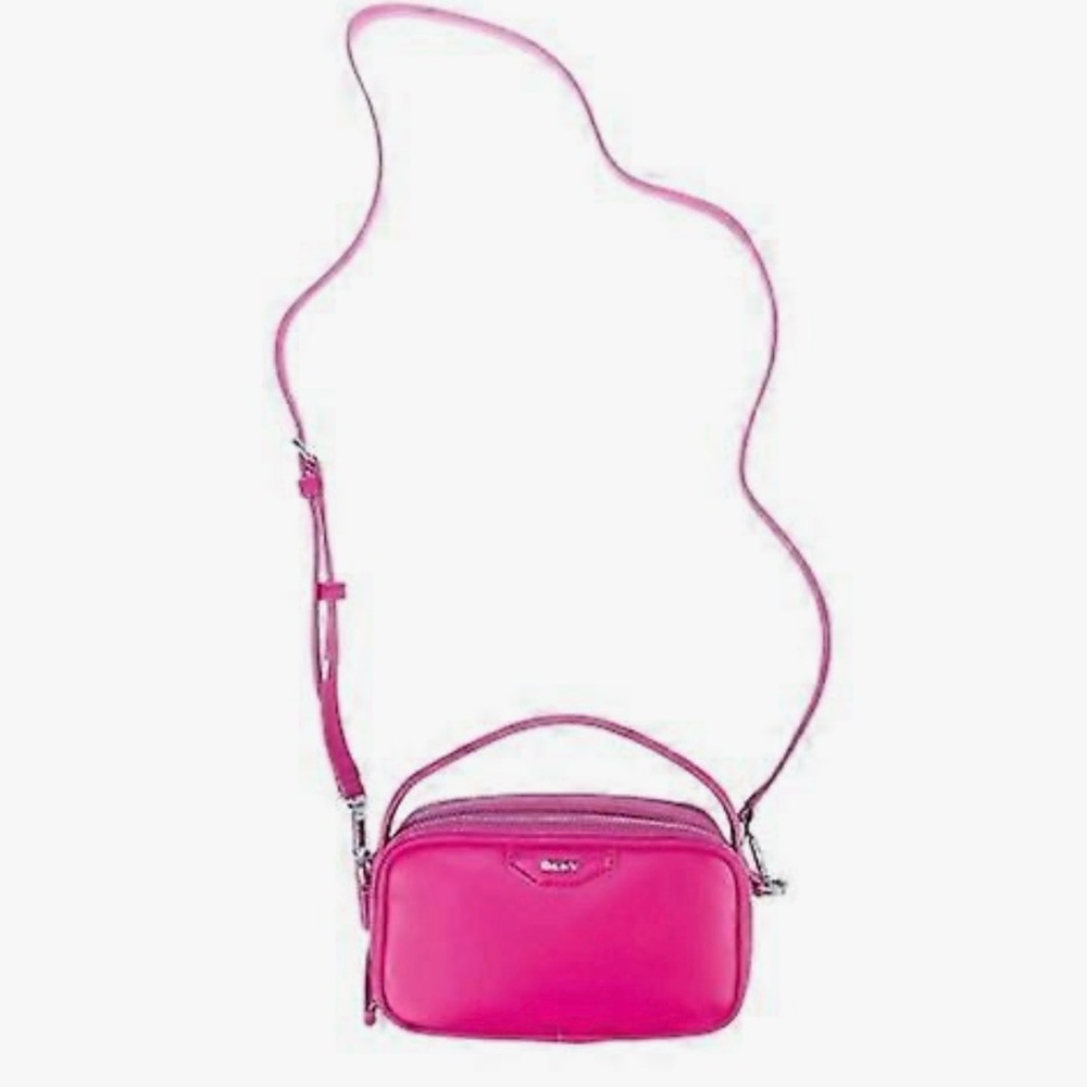 DKNY Naria Camera Top Handle Crossbody Bag Hot Pink